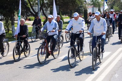 Мирзачўлда  веломарафон