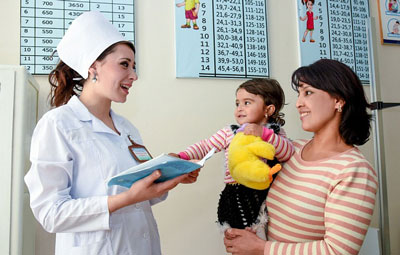 Болани овқатланишга ўргатинг