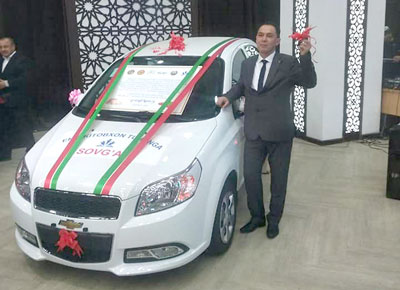 Китобхон танлови ғолибига автомашина