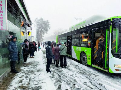 Дўконга айланган ва  қулф осилган  бекатлар