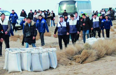 Оролқумда  Яна 150-200 минг  гектар  ўрмонзорлар барпо қилишга киришилди