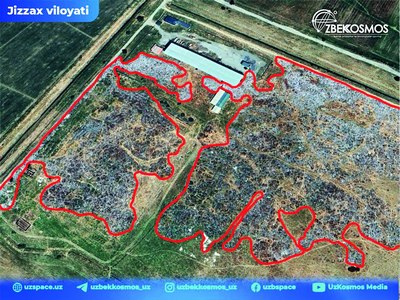 «Ўзбеккосмос»  2 мингга яқин  ноқонуний чиқиндихоналарни  аниқлади