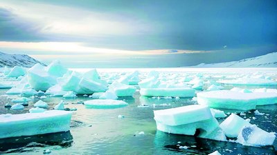 Антарктидадаги музлик икки ойда деярли ярмига қисқарди