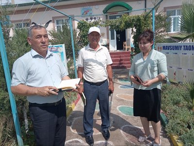 Депутат аралашуви билан  боғчага сув келди